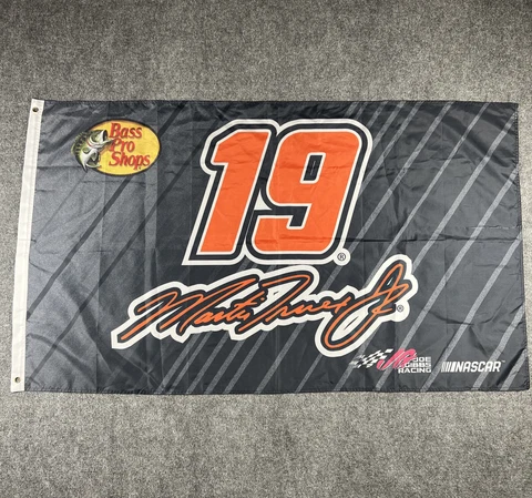 Martin Truex Jr #19 - aprx 3' x 5' Flag - NASCAR Bass Pro Shops Joe Gibbs Racing Cover