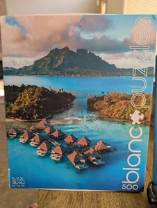 Buffalo Games BLANC Series: Bora Bora Blue 500 Piece Jigsaw Puzzle - Picture 1 of 4