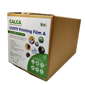 CALCA UV DTF Printing Film A Roll 11.8" x 328ft Crystal Label Sticker Film USA - Picture 1 of 2