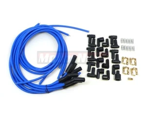 8.5mm Spark Plug Wire Set-135° Straight Plug Boot Universal for Chevy Ford Mopar - Imagen 1 de 4