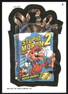 1991 Topps Wacky Packages Super Mario Stupid Moron Brothers 2 #4 NM - Bild 1 von 1
