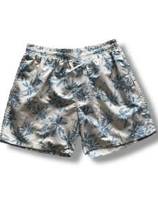 Herren MX Sportswear Boardwalk Badeshorts - Blau & Creme - Größe M - Neu mit Etikett - Bild 1 von 9