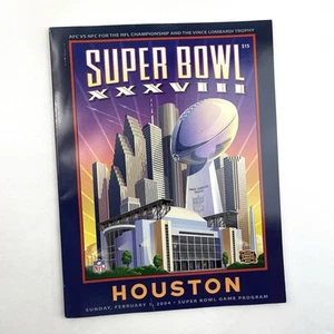 NFL Super Bowl XXXVIII Game Program Houston 2004 Magazine - Picture 1 of 12