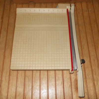 "Cortador/cortador de papel vintage Boston 12"" brazo de hoja de bloqueo" Foto 1 de 4