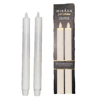 Mirage Gold Collection Candelabro de aspecto real Llama Blanco Funciona con pilas Foto 1 de 3