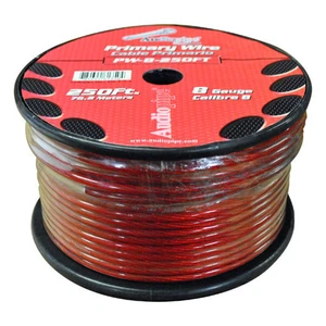 Audiopipe Power Cable 8-Gauge 250 Foot Spool - Red - Picture 1 of 1