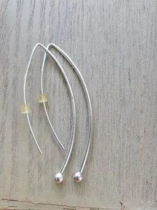 Silpada 925 Sterling Silver "Balancing Act" Threader 2.5” Earrings W1307 - Picture 1 of 4