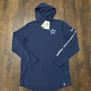 Neu mit Etikett Nike Dallas Cowboys Dri Fit Pullover Hoodie marineblau leicht Herren L. F3 - Bild 1 von 5