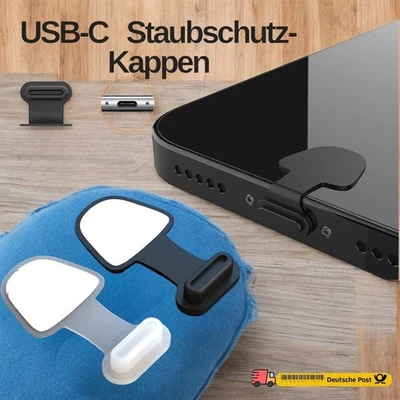 ORIA Schutz Stöpsel Staubschutz Kappe Stecker USB-C Dust Plug Stecker Ultradünn