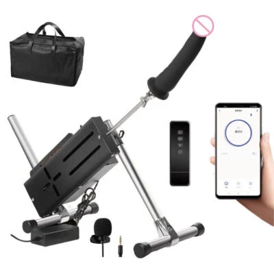 Бесшумный аппарат Sex Machine с двойным управлением APP 120 Вт/70 Вт с ходом Dildo 3-15 см - Изображение 1 из 4