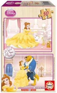 50 st puzzel: Disney - Belle en het beest (2x) (EDUCA 14502) - Foto 1 di 1
