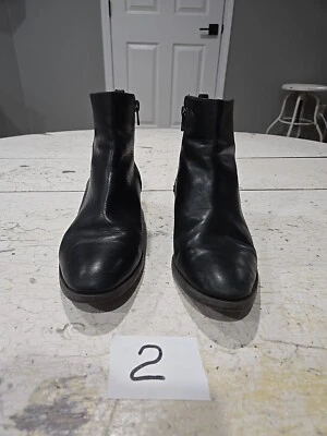 Botas Coach CARMEN Anke para mujer de cuero negro talla 7 B Foto 1 de 4