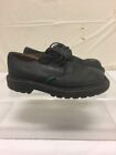 Vintage Aster Black Leather Shoes Kids Boys Sz 31 Distressed Youth 13