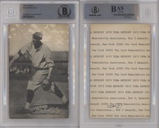 1973 TCMA 1921 Exhibit Reprints George Kelly BAS Certified BGS Encased Auto HOF