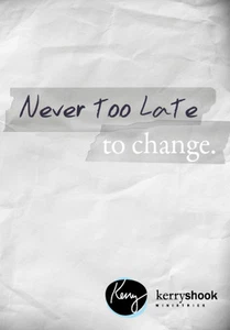 KERRY SHOOK MINISTRIES OF WOODLANDS CHURCH 6-DVDr SET NEVER TOO LATE TO CHANGE - Picture 1 of 2