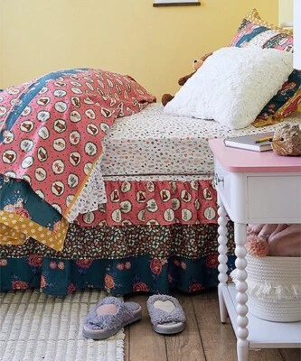 Full/Queen Matilda Jane Fall Friends Set & Down To Sleep EUC SKIRT Pillow Duvet - Image 1 of 4