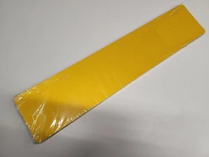50x Licence Number Plate Dry Oblong Reflective Backing Yellow Rear ORALITE - Picture 1 of 1