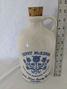 Henry McKenna Vintage 1960's Kentucky Stoneware Whiskey 1/2 Gallon Jug Decanter  - Picture 1 of 10
