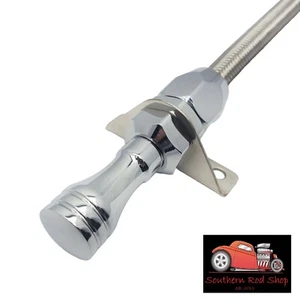 Fits Dodge 727 Flexible Chrome Braided Transmission Dipstick Mopar Dodge - Picture 1 of 8