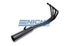 Honda CB400F 75-77 MAC 4-Into-1 Black Canister Exhaust System