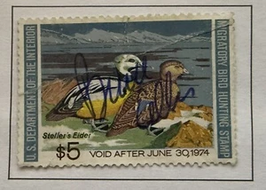 US Scott# RW40 $5 Duck Stamp 1973 Used (See Picture) - Picture 1 of 1