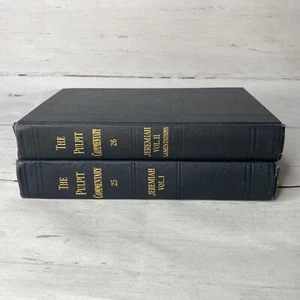 Vtg The Pulpit Commentary JEREMIAH & LAMENTATION - VOL 25 & 26 War Time Printing - Picture 1 of 8