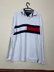 TOMMY HILFIGER WHITE RUGBY SHIRT MEN'S USED SIZE L B17