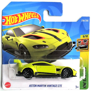 Hot Wheels Aston Martin Vantage GTE lime green 2022 HW Exotics Short Card OVP