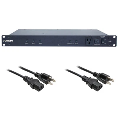 Furman Merit M-8S Power Sequencer  w/ (2) 18 Electrical Extension Cable - Image 1 of 4