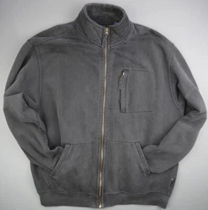 Men's Chaps Full Zip Sweatshirt Jacket Black Cotton Polyester Blend Size M - Picture 1 of 9