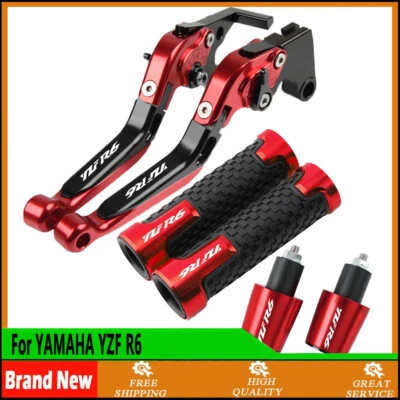 Motorcycle Handle Grips Cap Brake Clutch Levers Rearview Mirror For YAMAHA YZFR6 Foto 1 de 4