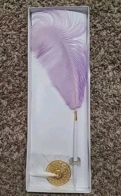  Feather Pen 14" Lilac.  - Image 1 of 4
