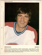 1980-81 Dimanche / Derniere Heure Photos Serge Savard #NNO Montreal Canadiens