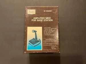 Sears Amplified Mike/Microphone For Base Station - Ham Radio & CB - 1970s - Nice - Zdjęcie 1 z 12