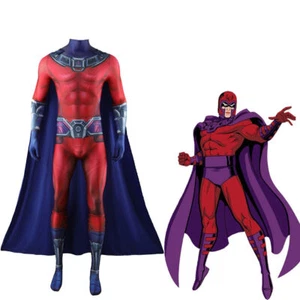 X-Men '97 Magneto Jumpsuit Erik Bodysuit Cosplay Costume Adult Kids Halloween - Picture 1 of 17