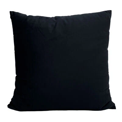Deko Kissen Samt Schwarz 45 x 45 cm Kissen Hülle Heimdeko Wohnen Sofa schick - Bild 1 von 3