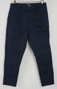 New Imperial Black Label Men's 38 x 35 Navy Blue Stretch High Pleated Chino Pant - Picture 1 of 7