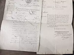 1796-1813 lettres du general d'empire Marchant INTENDANT GENERAL DES ARMEES - Bild 1 von 4