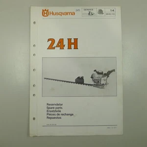 OEM Husqvarna 24H Original Hedge Trimmer Illustrated Parts List IPL, 1985 - Picture 1 of 1