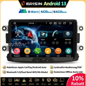 8-Kern DAB+Android 13 Autoradio Navi Für Renault Dacia Duster Logan Dokker Lodgy - Bild 1 von 21
