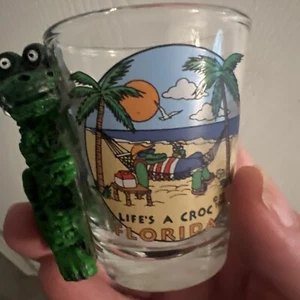 Flordia Schnapsglas Strandleben ein Krokodil Barware - Bild 1 von 8