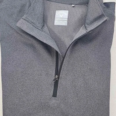 Camisa de golf Callaway térmica para hombre manga larga media cremallera XL gris Foto 1 de 4