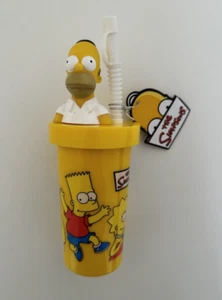 Homer Simpson Tumbler Cup The Simpsons Fox 2007 Brand New With Tags 22cm - Bild 1 von 4