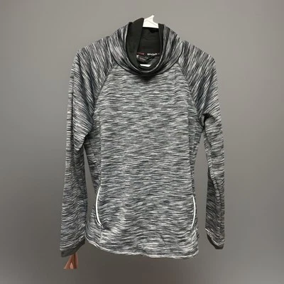 Suéter Spyder Active Mujer Talla L Negro Blanco Tinte Espacial Cuello Alto Bolsillos con Cremallera Foto 1 de 4