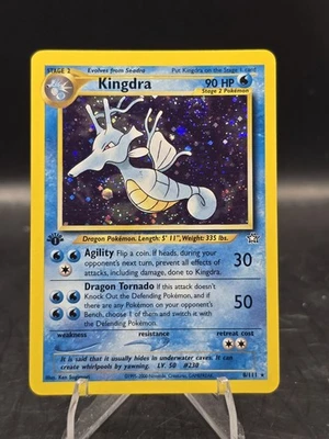 Pokemon TCG Kingdra 8/111 1st Edition Holo Rare Neo Genesis NM - Image 1 of 4