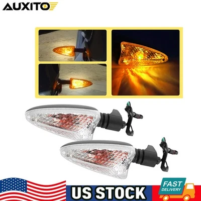 转向信号 2x LED 指示灯双适用于运动摩托车越野自行车灯闪光灯 — 第 1/4 张图片