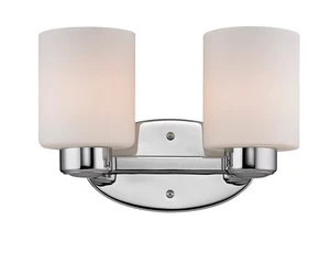 Dolan Designs 3432-26 Brookings 2 Light 12 inch Chrome Bath Wall Light - Picture 1 of 1