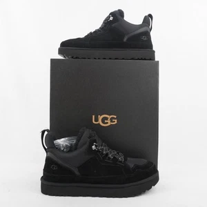 UGG Men's Lowmel Soft Casual Sneakers in Black Suede - Size 14 (1170750) - Picture 1 of 11