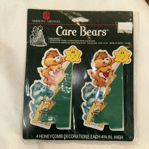 1987 Care Bears Decoraciones de panal Escalera de escalada Árbol de Navidad Paquete de 4 - Imagen 1 de 3