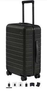 Away Travel The Carry On 4-Wheel Rolling 21" Luggage Black  Spinner - Picture 1 of 12